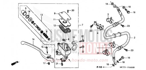 MAITRE-CYLINDRE FREIN AV. (FJS6001/2/D3/D4/D5) FJS6001 de 2001